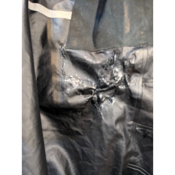 Harley Davidson Rain Gear 2 piece Large black reflective jacket pants PVC L - Picture 7 of 7